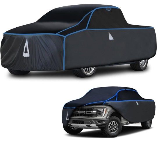 Cover for Truck with Thick Multi-Layered EVA | Gift Windshield Sun Shade | Hail Protector Truck Cover Universal Fit Ford F150 Chevy Silverado Dodge Ra