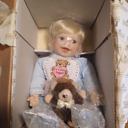 The Ashton-Drake Galleries I'm a Little Angel Fine Porcelain Baby Doll 
