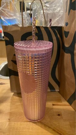 Starbucks holiday 2020 tumbler (pink)