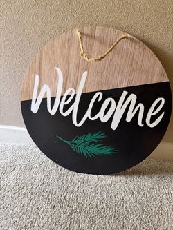 Welcome & Merry Christmas Sign
