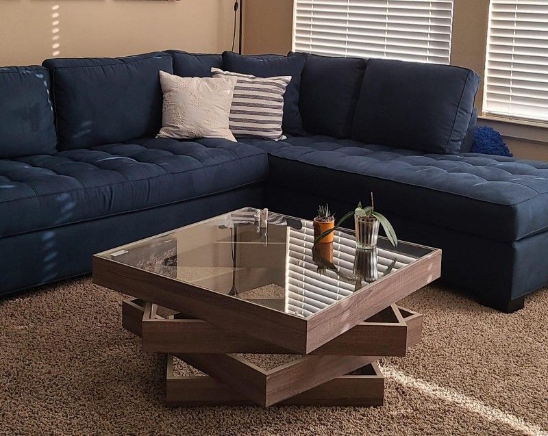 SAFAVIEH Anwen Mid Century Geometric Wood Coffee Table