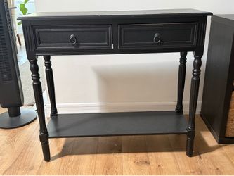 Black wood Entry table