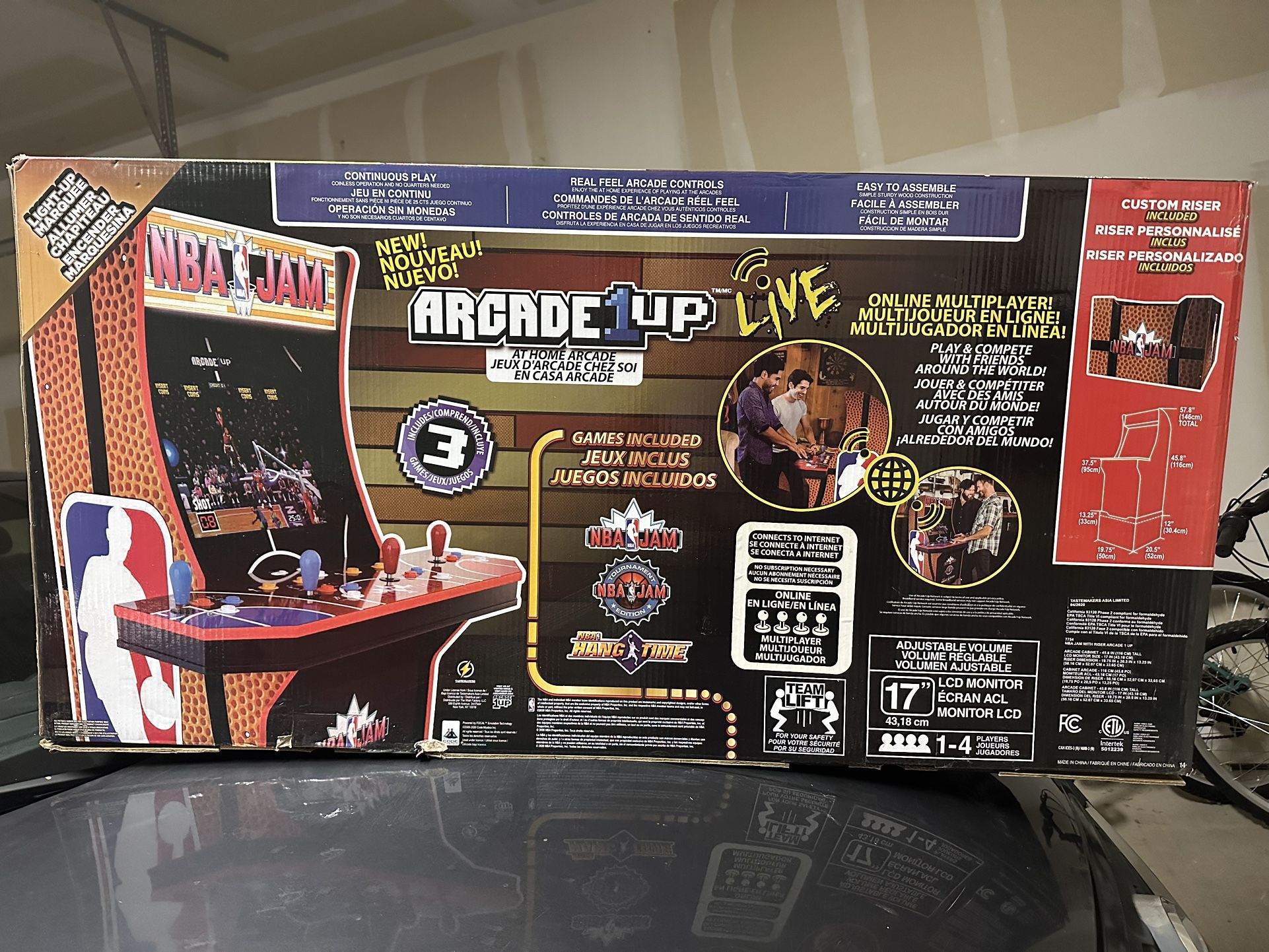 EMPTY REPLACEMENT BOX ONLY Arcade1Up NBA Jam for Arcade 1 Up Cabinet