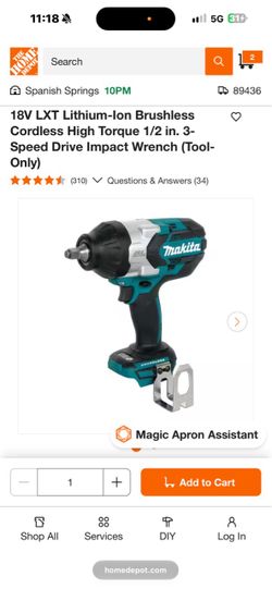 New Makita 1/2 impact gun