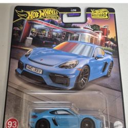 🔥Hot Wheels Boulevard Porsche 718 Cayman GT4 – Premium Real Riders 🔥