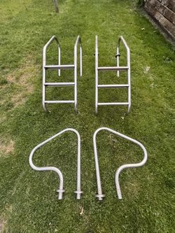 Stainless Steel Pool Steps And Hand Rail