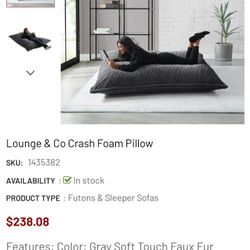 Lounge & Co Crash Foam Pillow