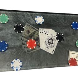 Poker Epoxy Resin Charcuterie Serving Board Tray