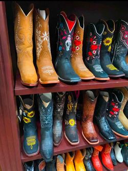 Botas Vaqueras de Piel para mujer