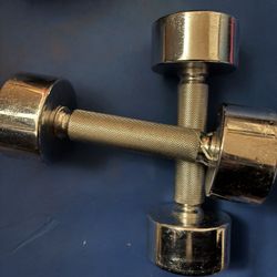5 Lbs Pair Metal Hand Weights