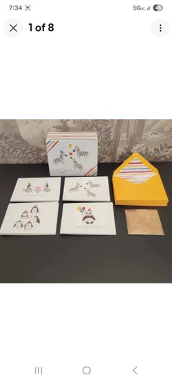 Papyrus Blank Note Cards in box NEW