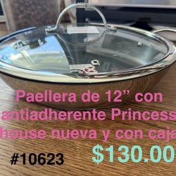 Cacerola  De 12” Con Antiadherente 👉 princess house todo nuevo y con caja 📦