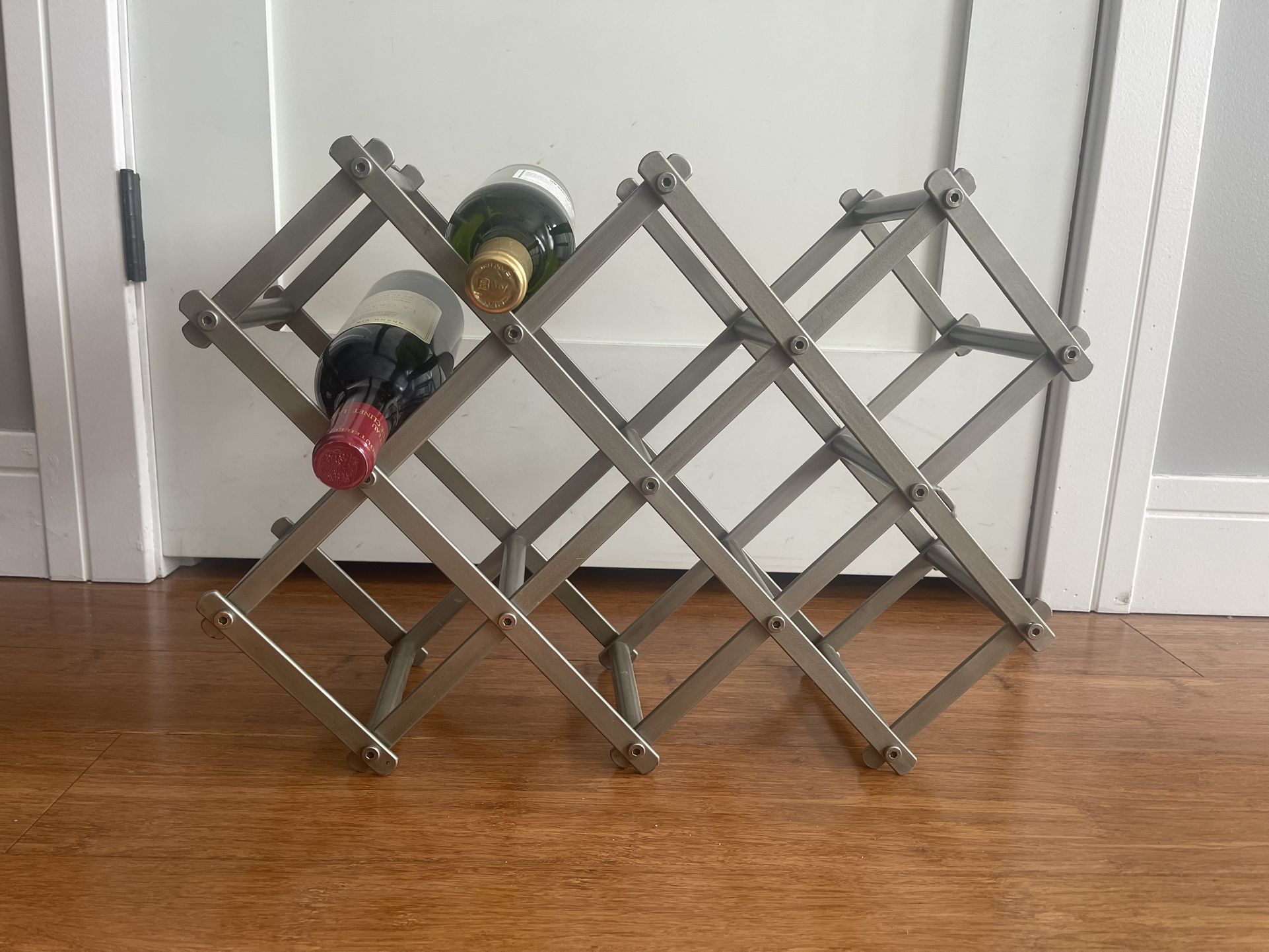 Stainless Steel Freestanding Wine Rack