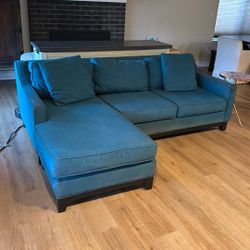 Chaise Sofa, Tourquoise, From Macy’s