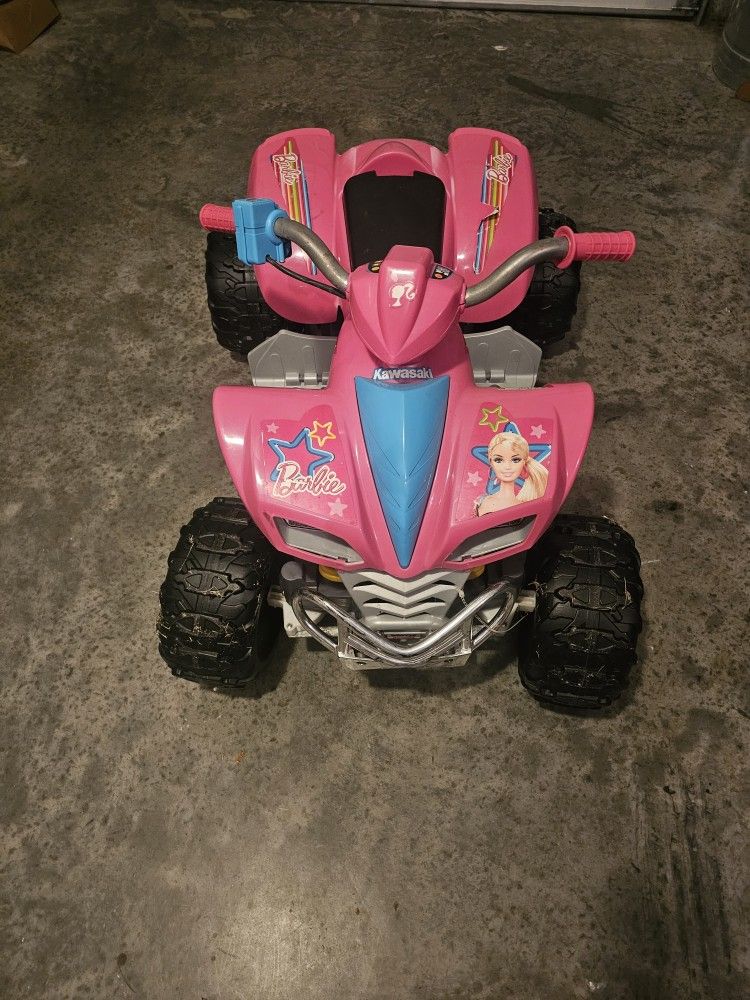 Power Wheels Barbie Kfx 12- Volt Battery Powered