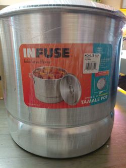 Infuse 3-Piece 32 Qt Aluminum Tamale Pot