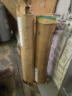 Rolls of rubber flooring