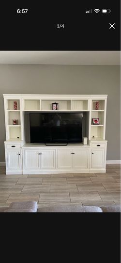 POTTERY BARN ENTERTAINMENT CENTER/TV STAND