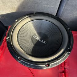 Kenwood - Road Series 12" Single-Voice-Coil 4-Ohm Subwoofer - Black