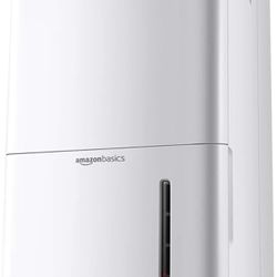 Amazon Basics Dehumidifier - For Areas Up to 2500 Square Feet, 35-Pint, Energy Star Certified, White