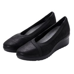 Clarks Cloud Steppers Wedges Shoes Black Size 6