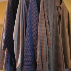 SUPER DEAL! 6 MENS  shirts . All In great shape size large 16 -16 1/2