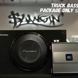 Truck / Car Audio Bass Package 