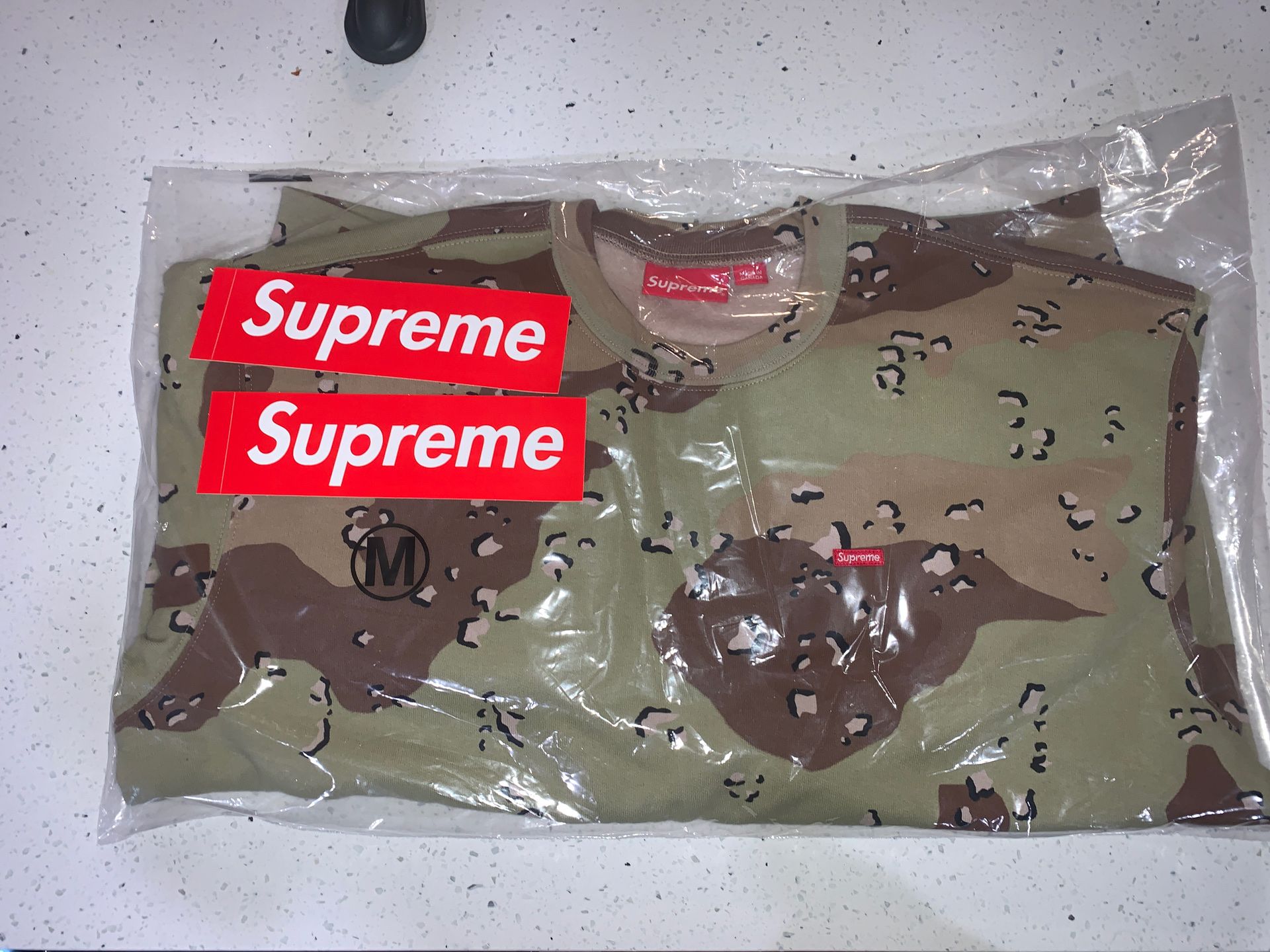 Supreme Small box Crewneck (Camo) Size M