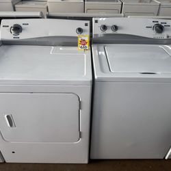 USED KENMORE SET OF WASHER AND GAS DRYER 