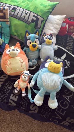 Bluey and bingo plushies