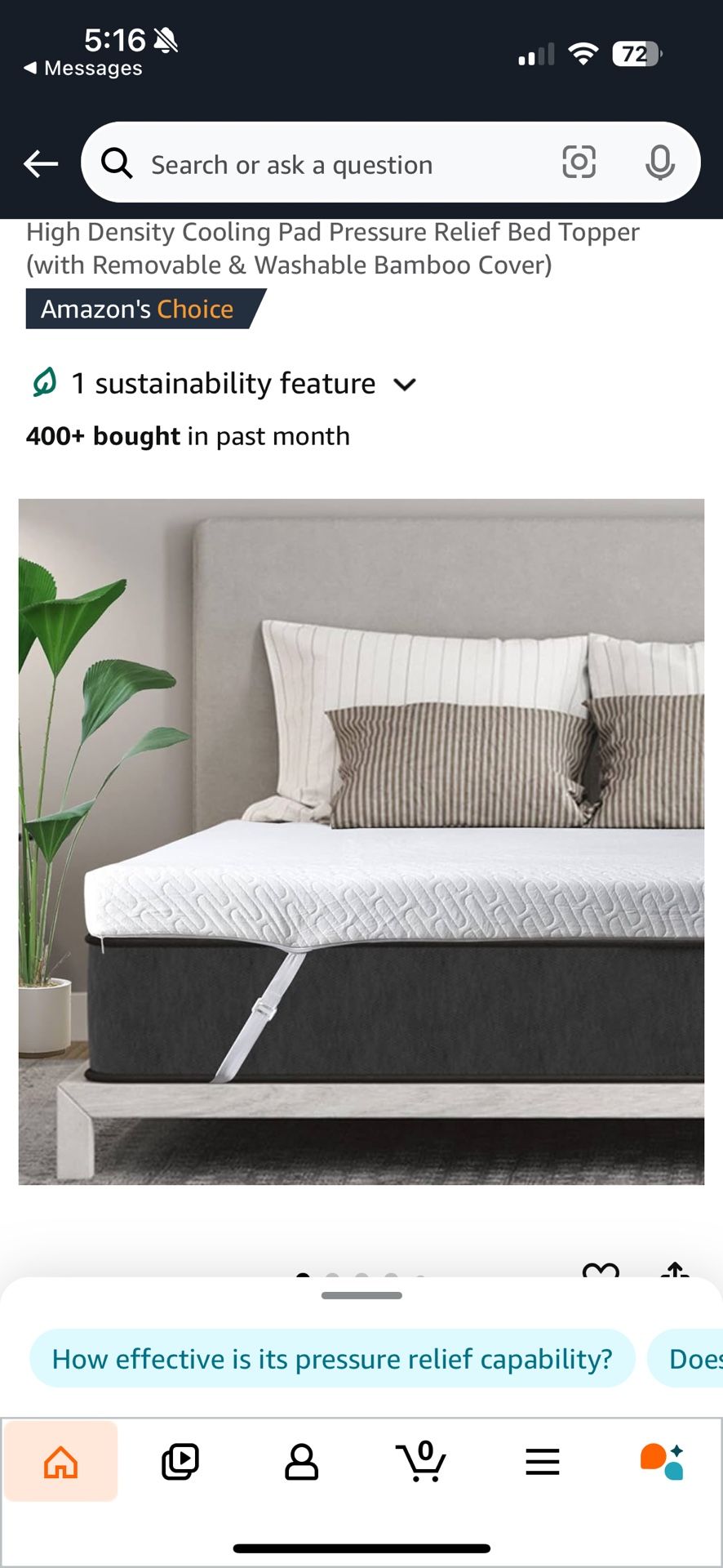 3inch Twin XL Gel Memory Foam Mattress Topper