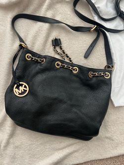 Michael Kors Black Leather Shoulder Bag