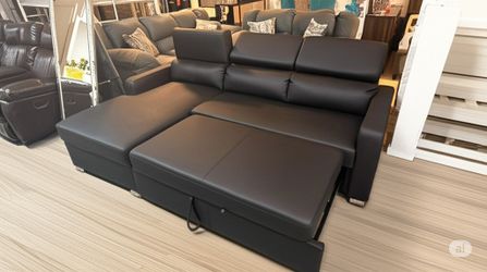 Black Sleeper Sectional. Ask For The Price