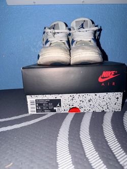 Blue military Jordan 4s