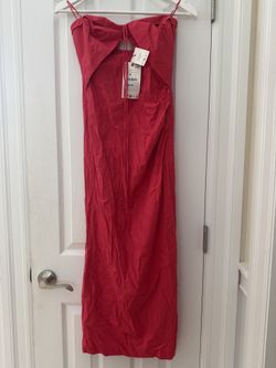 ZARA strapless dress size small