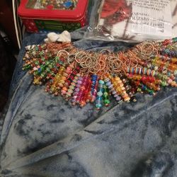 Key Chains Glass Beeds 