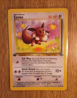 1st Edition Jungle EEVEE 51/64 — Near Mint! (Singles) ***THREE AVAILABLE***