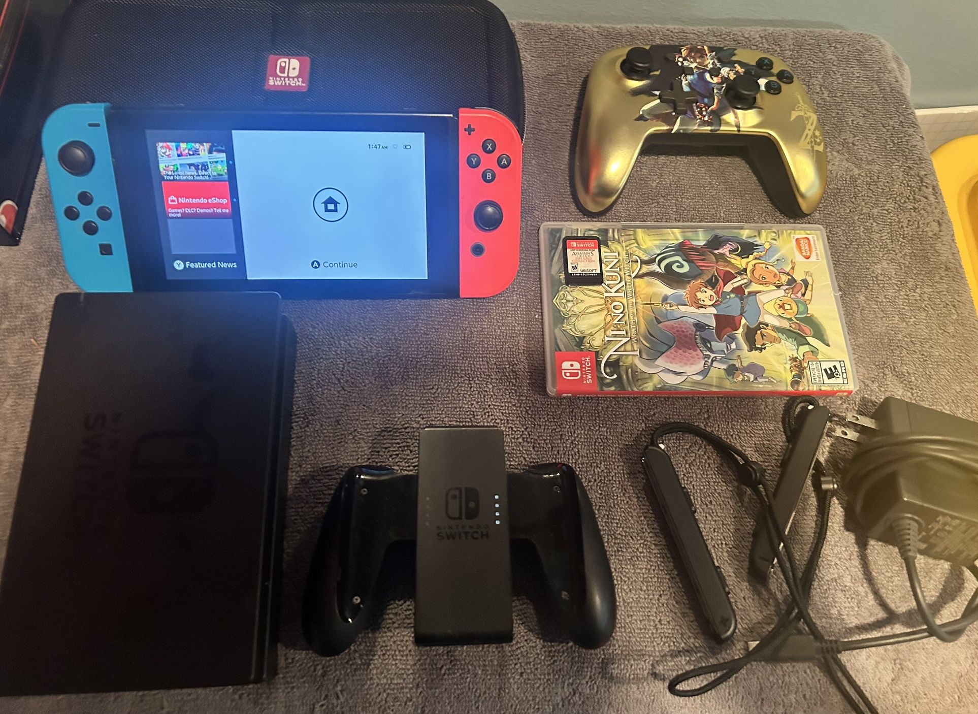 Nintendo Switch With Games 