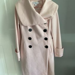 NEW- Women’s New York & Company (size XS) Light Pink Wool Coat