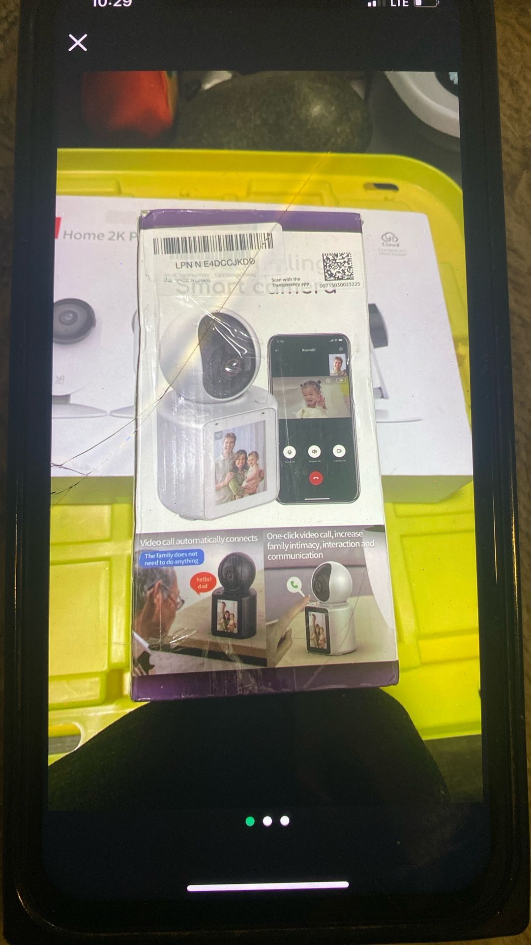 Camera also LED screen on it