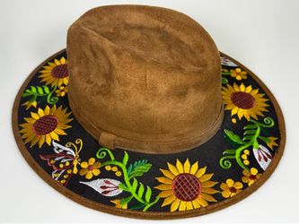 Cowboy hat with sunflowers