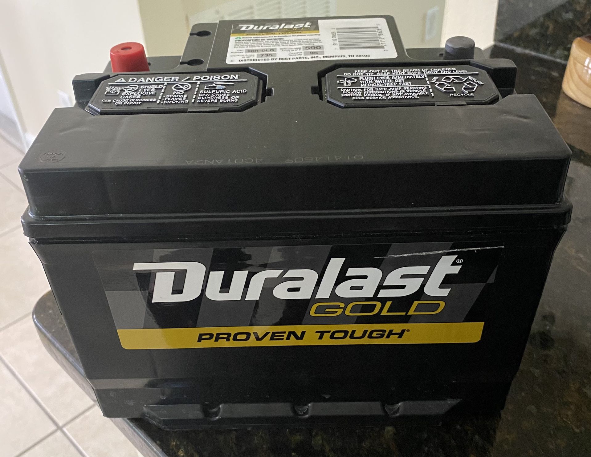 New Car Battery 96R-DLG With Warranty