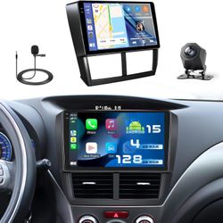 Hikity 4+128G Android 15 Car Stereo for Subaru Forester Impreza WRX STI 2008-2012