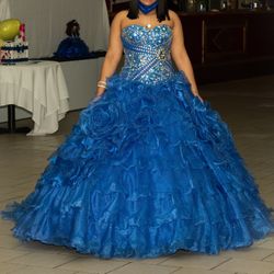 Blue quince dress