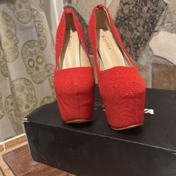 SEXY RED  HEELS: Sparkle