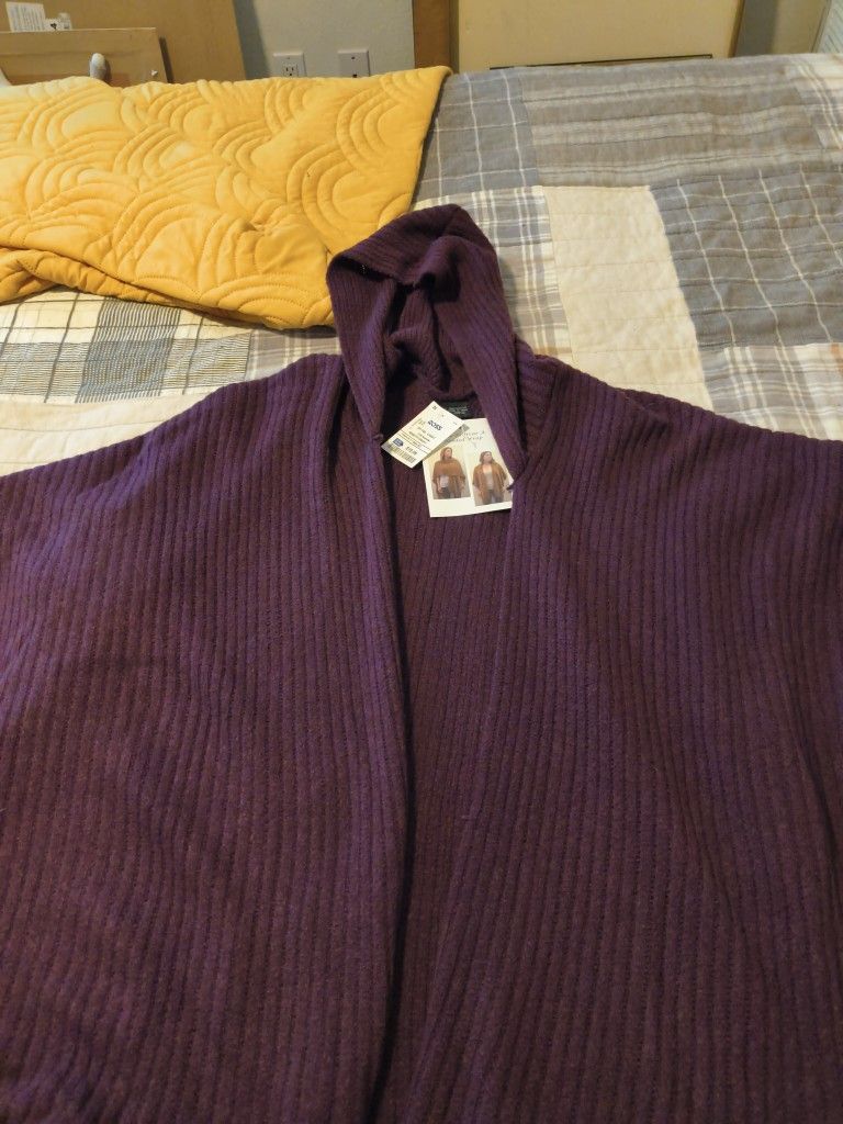 Hooded Ruana/Shawl