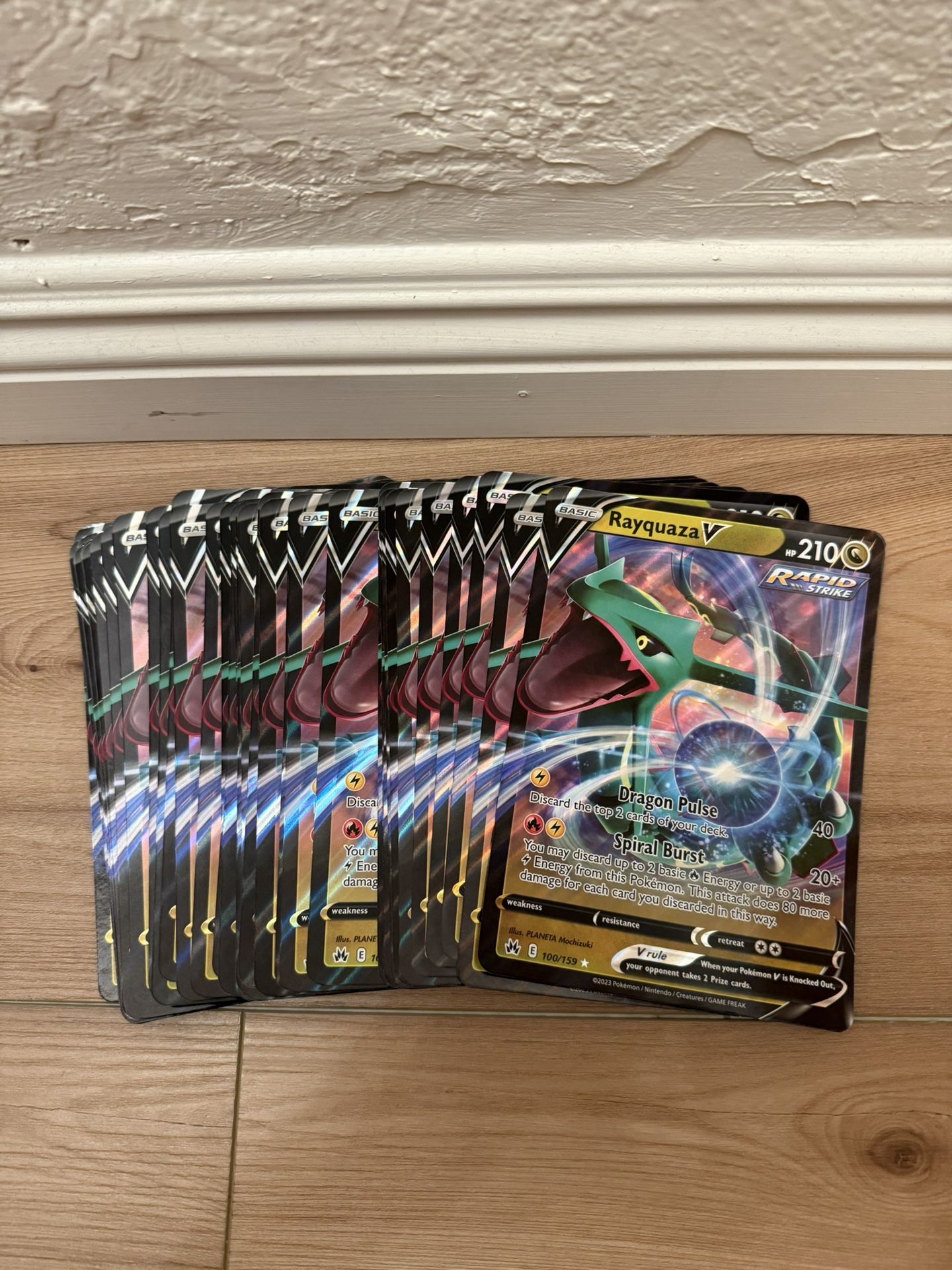 Rayquaza V Jumbo Card Lot