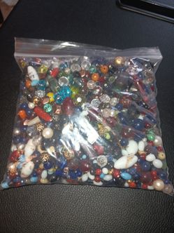 Beautiful vintage glass all kinds of beautiful beads