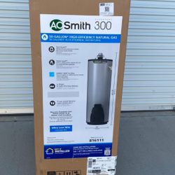 Brand New A.O SMITH 50 Gallon Model 300 Natural Gas Water Heater 
