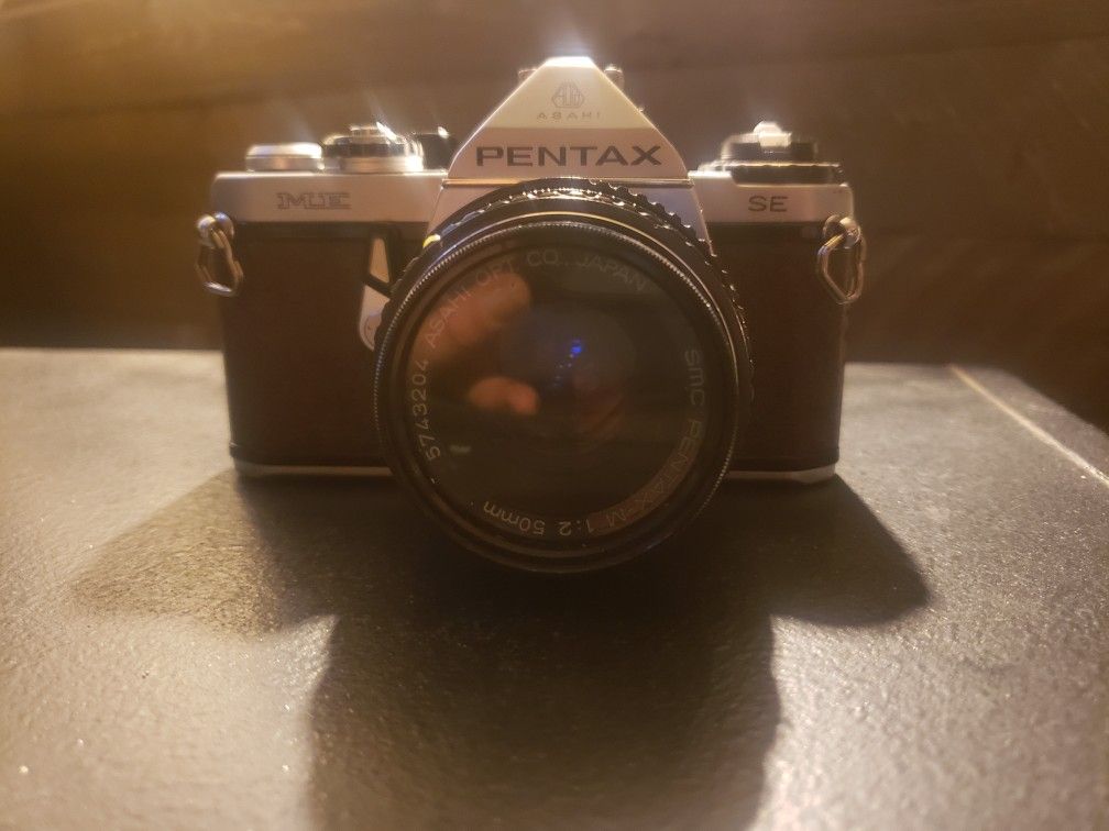 Vintage Pentax Camera and Case